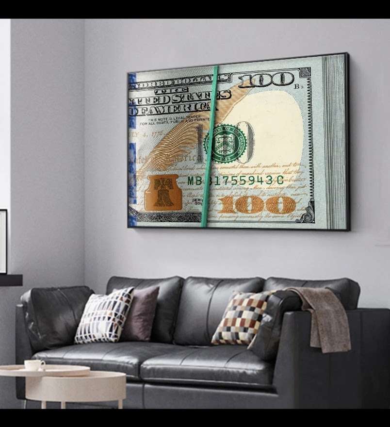 Money Bank Roll Wall Art
