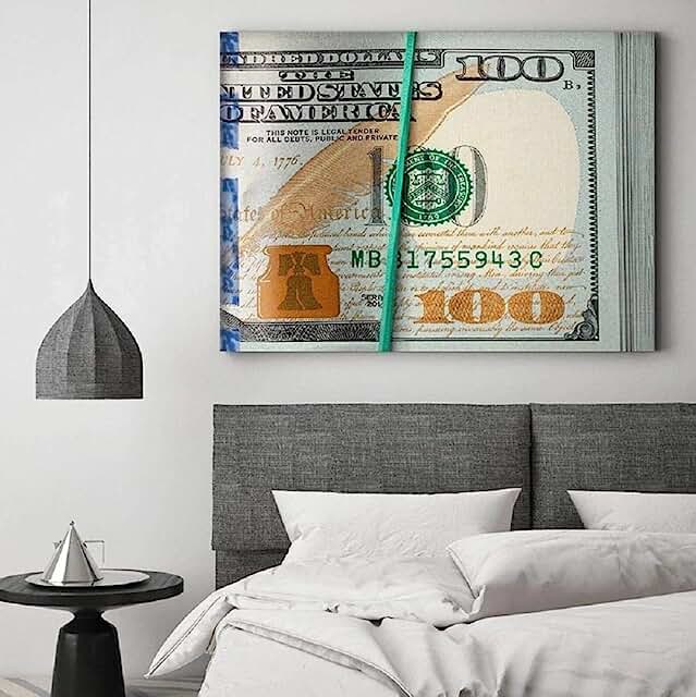 Money Bank Roll Wall Art