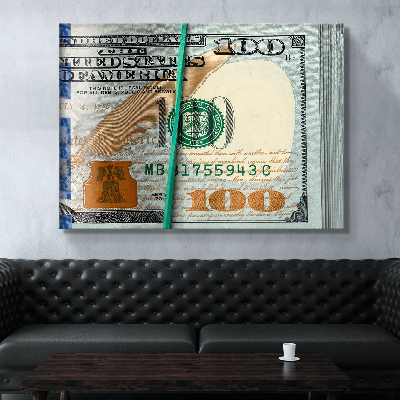 Money Bank Roll Wall Art