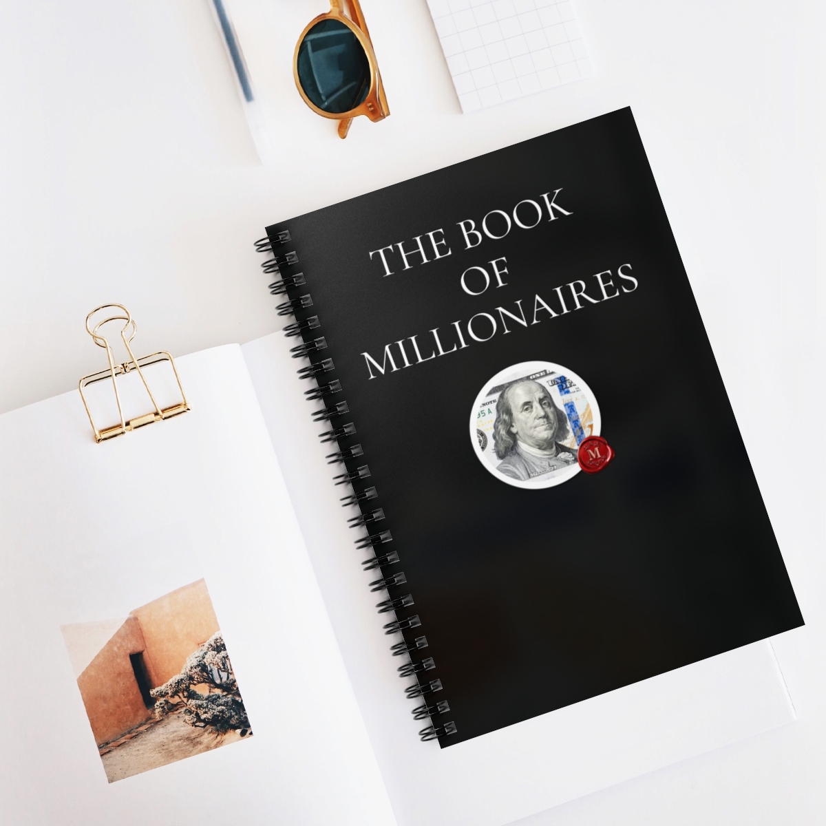 Book of Millionaires Spiral Notebook - Ruled Line