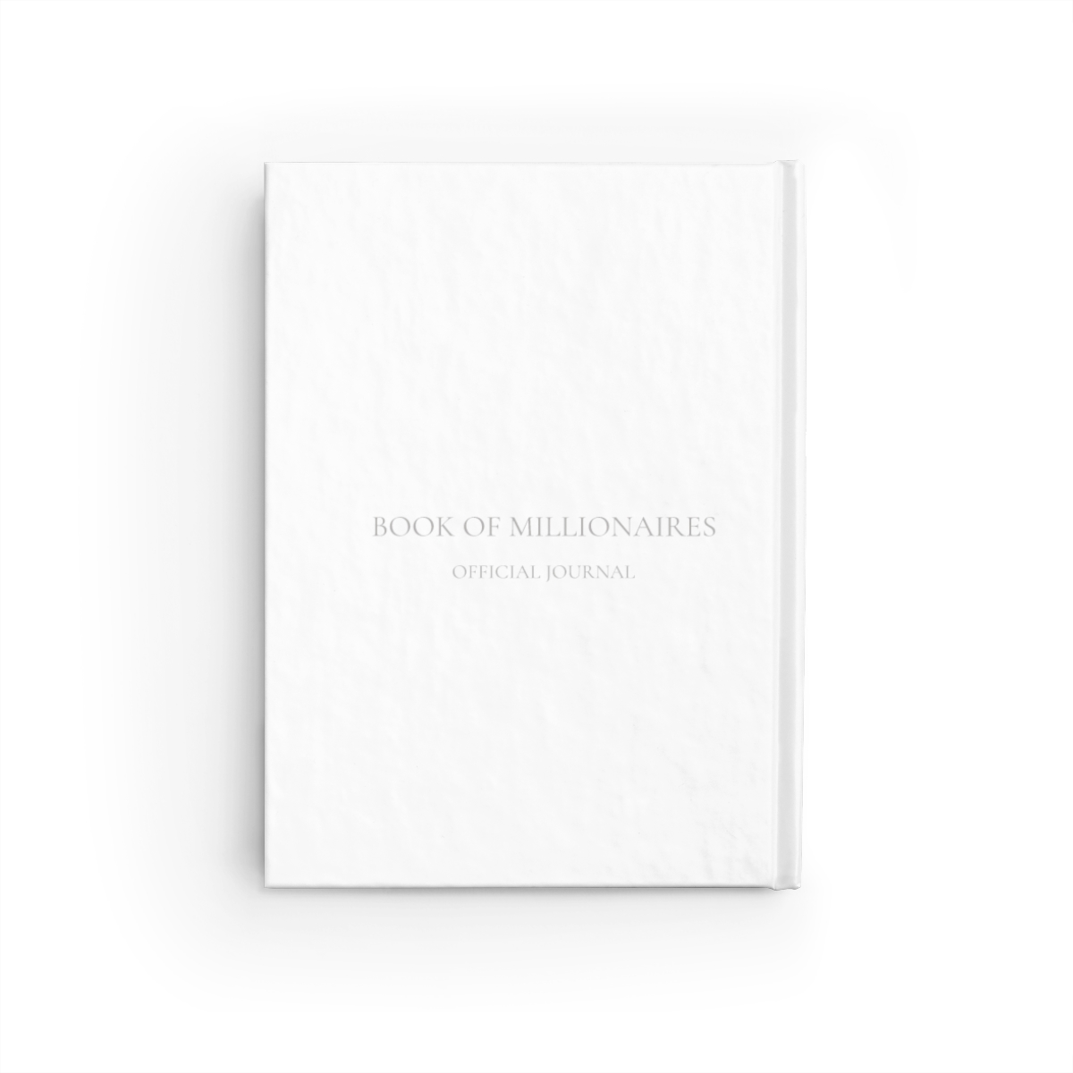 BOOK OF MILLIONAIRES Journal - Ruled Line