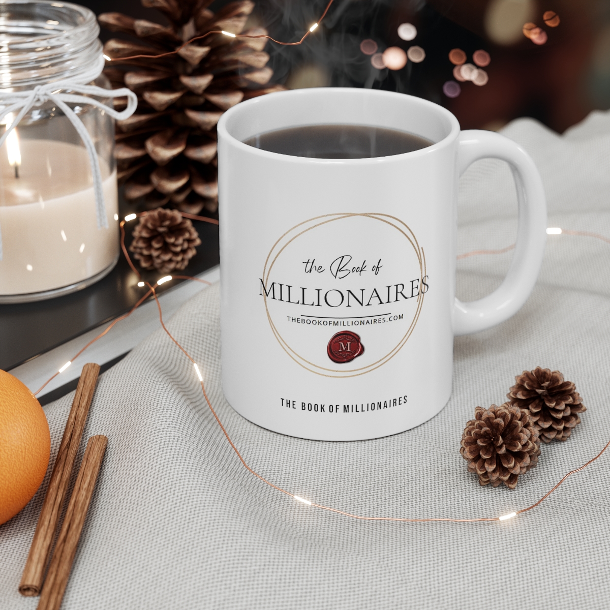 Collector's BOM Book of Millionaires Ceramic Mug 11oz