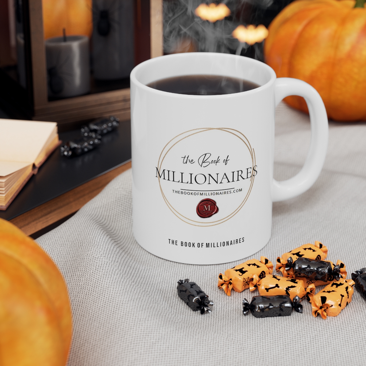 Collector's BOM Book of Millionaires Ceramic Mug 11oz