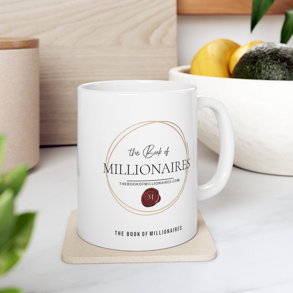Collector's BOM Book of Millionaires Ceramic Mug 11oz