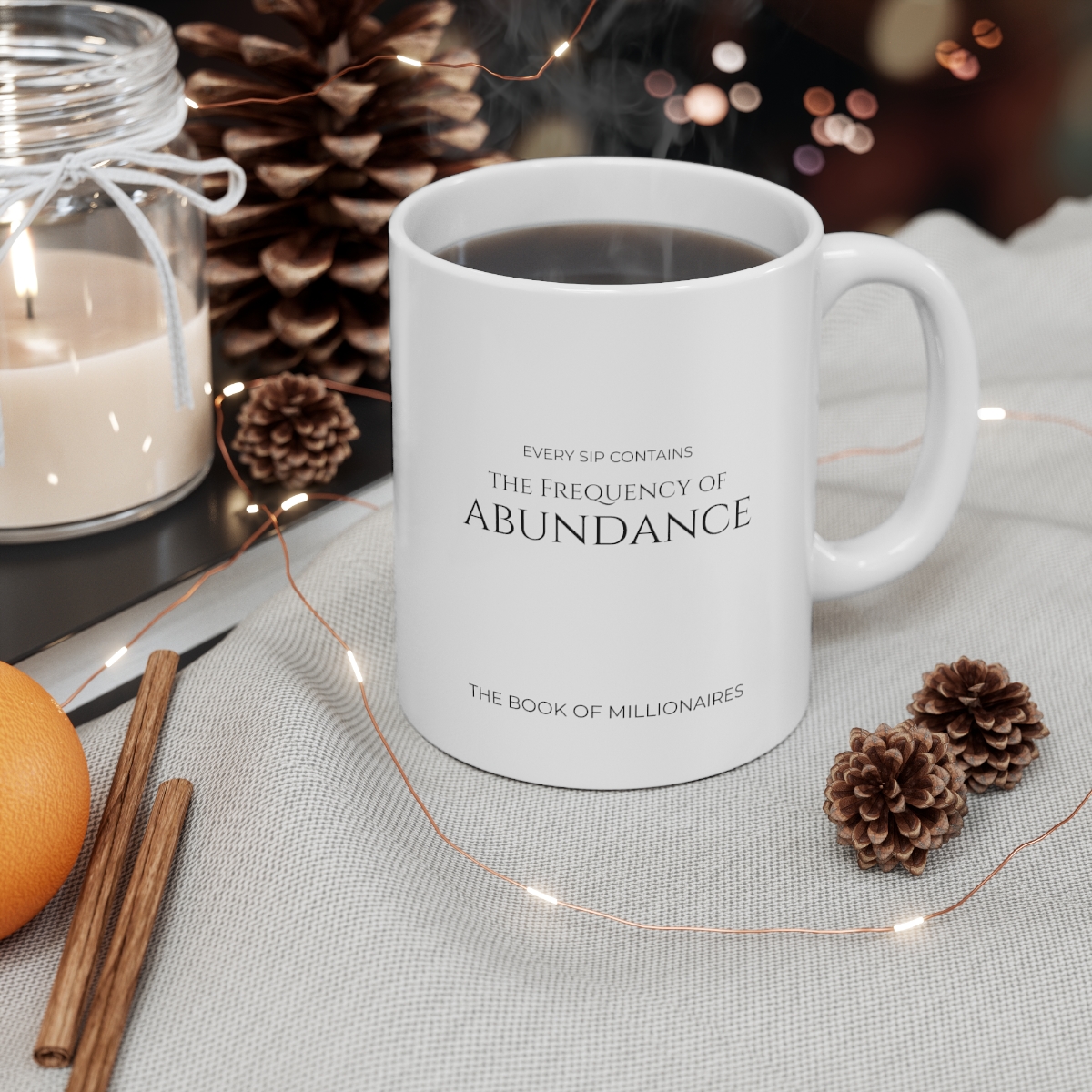 Frequency of Abundance BOM Ceramic Mug 11oz