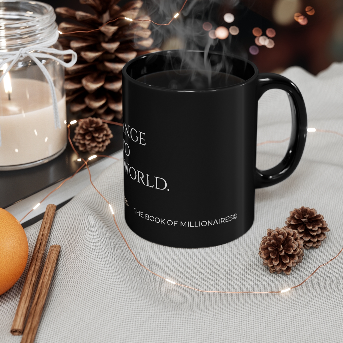 BE THE CHANGE  11oz Black Mug