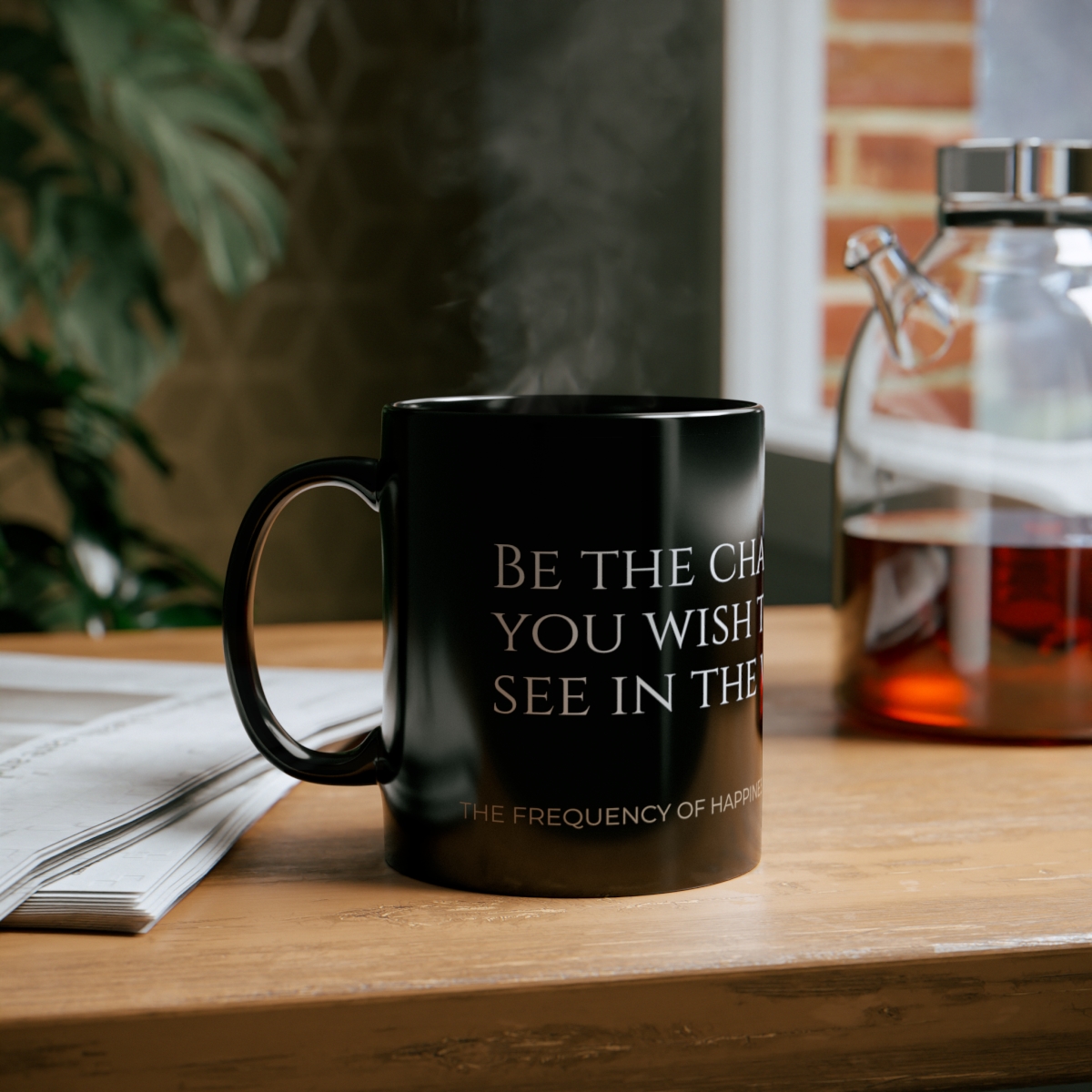 BE THE CHANGE  11oz Black Mug