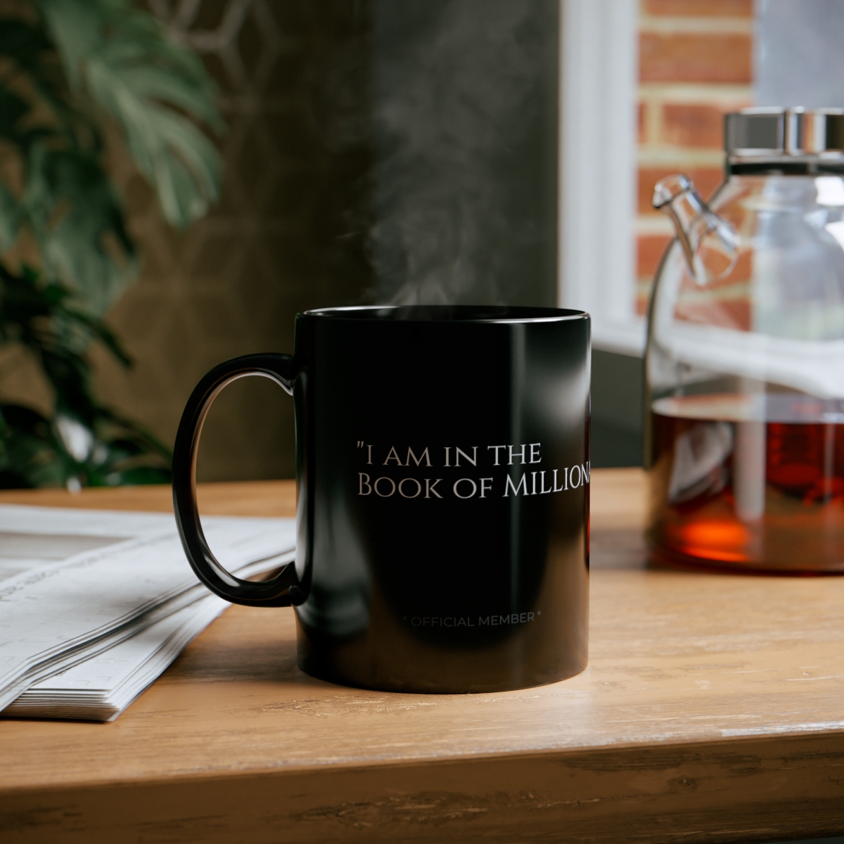 I AM IN THE BOOK OF MILLIONAIRES members 11oz Black Mug