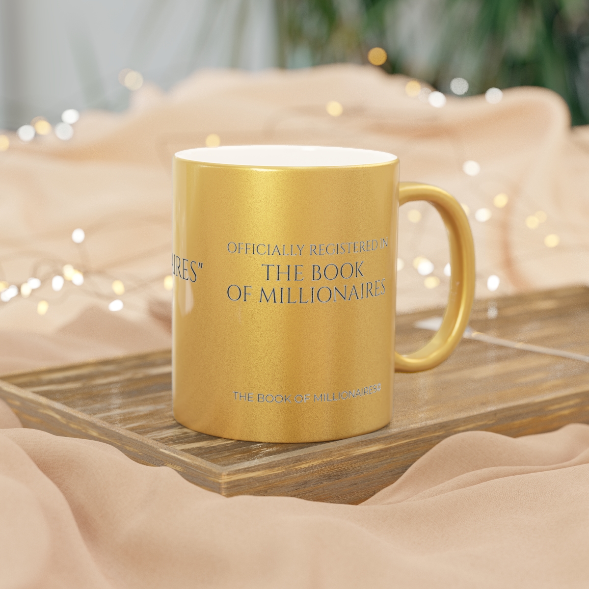 THE BOOK OF MILLIONAIRES GOLD /PLATINUM MEMBER MUG