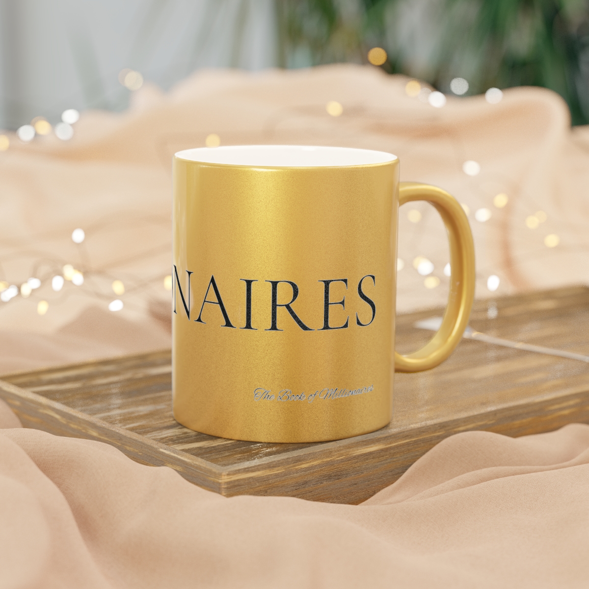 THE BOOK OF MILLIONAIRES COUNCIL GOLD MUG