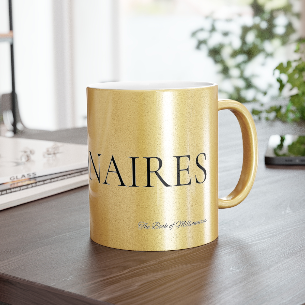 THE BOOK OF MILLIONAIRES COUNCIL GOLD MUG
