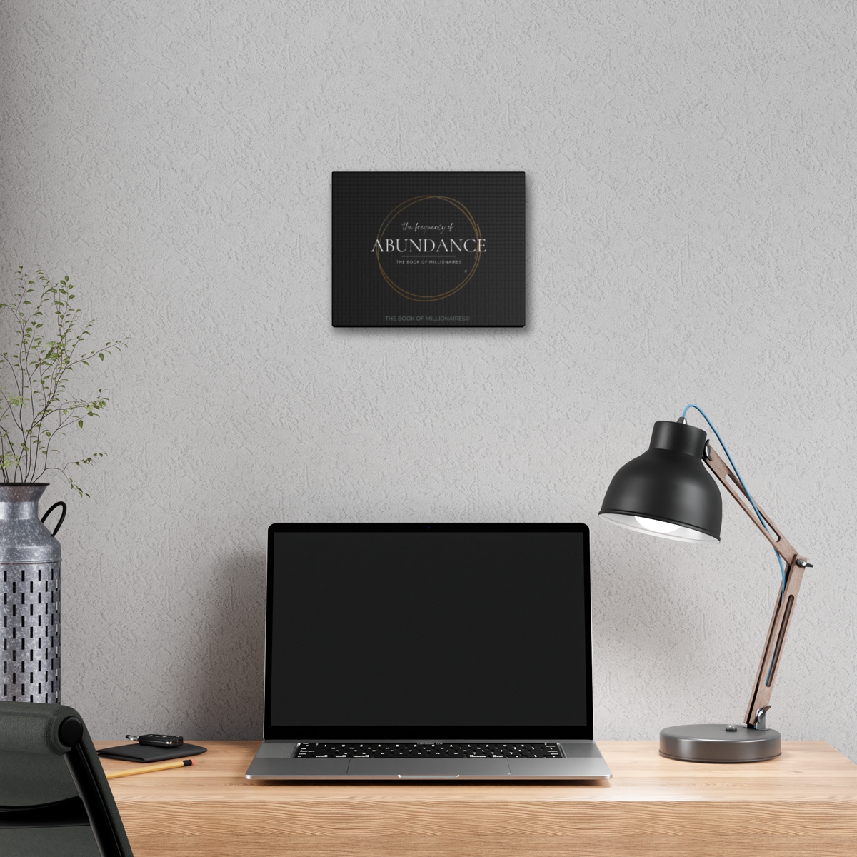 THE FREQUENCY OF ABUNDANCE Polyester Wall Canvas